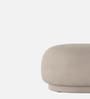 Elite Elegance Suede Ottoman Bench In Grey Colour