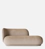 Elite Elegance Velvet Fabric 2 Seater Sofa In Beige Colour