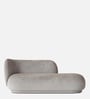 Elite Elegance Velvet Fabric 2 Seater Sofa In Soft Grey Colour