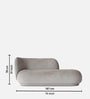 Elite Elegance Velvet Fabric 2 Seater Sofa In Soft Grey Colour