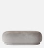 Elite Elegance Velvet Fabric Ottoman Bench In Grey Colour