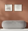 Elite Elegance Velvet Fabric Ottoman Bench In Grey Colour