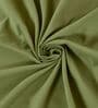 Olive Solid- Embroidery 180 TC Polyester King Sized Bedsheet With 2 Pillow Covers