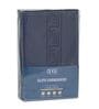 Blue Solid- Embroidery 180 TC Polyester King Sized Bedsheet With 2 Pillow Covers