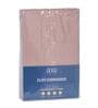 Peach Solid- Embroidery 180 TC Polyester King Sized Bedsheet With 2 Pillow Covers