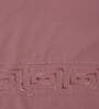 Pink Solid- Embroidery 180 TC Polyester King Sized Bedsheet With 2 Pillow Covers