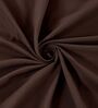 Brown Solid- Embroidery 180 TC Polyester King Sized Bedsheet With 2 Pillow Covers