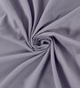 Grey Solid- Embroidery 180 TC Polyester King Sized Bedsheet With 2 Pillow Covers