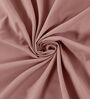 Peach Solid- Embroidery 180 TC Polyester King Sized Bedsheet With 2 Pillow Covers