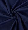 Blue Solid- Embroidery 180 TC Polyester King Sized Bedsheet With 2 Pillow Covers