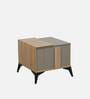 Elite Bedside Table in Brown & Grey Finish with Drawer