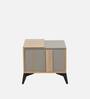 Elite Bedside Table in Brown & Grey Finish with Drawer