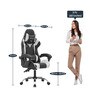 Elite Gaming Chair in White Colour