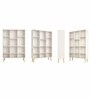 Elite Harmony Contemporary Book Shelf In Off White Finish