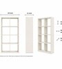 Elite Harmony Contemporary Book Shelf In Off White Finish