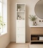 Elite Harmony Contemporary Book Shelf In Off White Finish