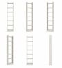 Elite Harmony Contemporary Book Shelf In Off White Finish