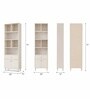 Elite Harmony Contemporary Book Shelf In Off White Finish