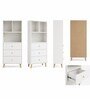 Elite Harmony Contemporary Book Shelf In Off White Finish