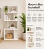 Elite Harmony Contemporary Book Shelf In Off White Finish