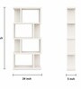 Elite Harmony Contemporary Book Shelf In Off White Finish