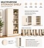 Elite Harmony Contemporary Book Shelf In Off White Finish