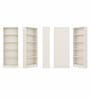 Elite Harmony Contemporary Book Shelf In Off White Finish