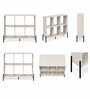 Elite Harmony Contemporary Book Shelf In Off White Finish