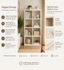 Elite Harmony Contemporary Book Shelf In Off White Finish
