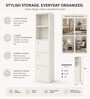 Elite Harmony Contemporary Book Shelf In Off White Finish