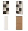 Elite Harmony Contemporary Book Shelf In Off White Finish