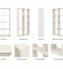 Elite Harmony Contemporary Book Shelf In Off White Finish
