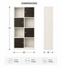 Elite Harmony Contemporary Book Shelf In Off White Finish