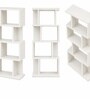 Elite Harmony Contemporary Book Shelf In Off White Finish