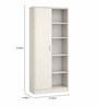 Elite Harmony Contemporary Book Shelf In Off White Finish