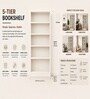 Elite Harmony Contemporary Book Shelf In Off White Finish
