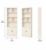 Elite Harmony Contemporary Book Shelf In Off White Finish