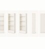 Elite Harmony Contemporary Book Shelf In Off White Finish