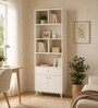 Elite Harmony Contemporary Book Shelf In Off White Finish