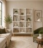 Elite Harmony Contemporary Book Shelf In Off White Finish