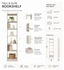 Elite Harmony Contemporary Book Shelf In Off White Finish