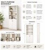 Elite Harmony Contemporary Book Shelf In Off White Finish