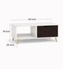 Elite Harmony Contemporary Luxury Centre Table In Off White Finish