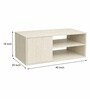 Elite Harmony Contemporary Luxury Centre Table In Off White Finish