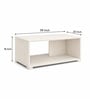 Elite Harmony Contemporary Luxury Centre Table In Off White Finish