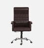 Elite High Back Leatherette Executive Chair in Brown Colour