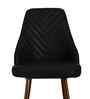 Elite Leatherette Dining Chair In Black Colour