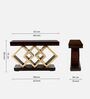 Elite Solid Wood Console Table In Brown Finish