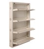 Eliteo Metal White 4 Shelves Shoe Rack