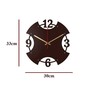 Elke Engineered Wood Brown Wall Clock